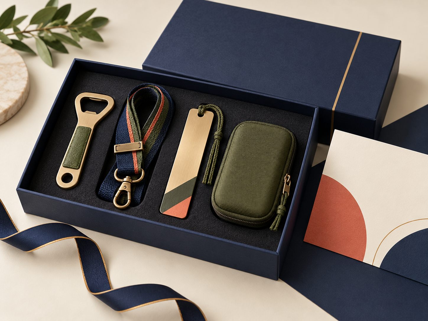 Functional accessories for employee and client gift sets