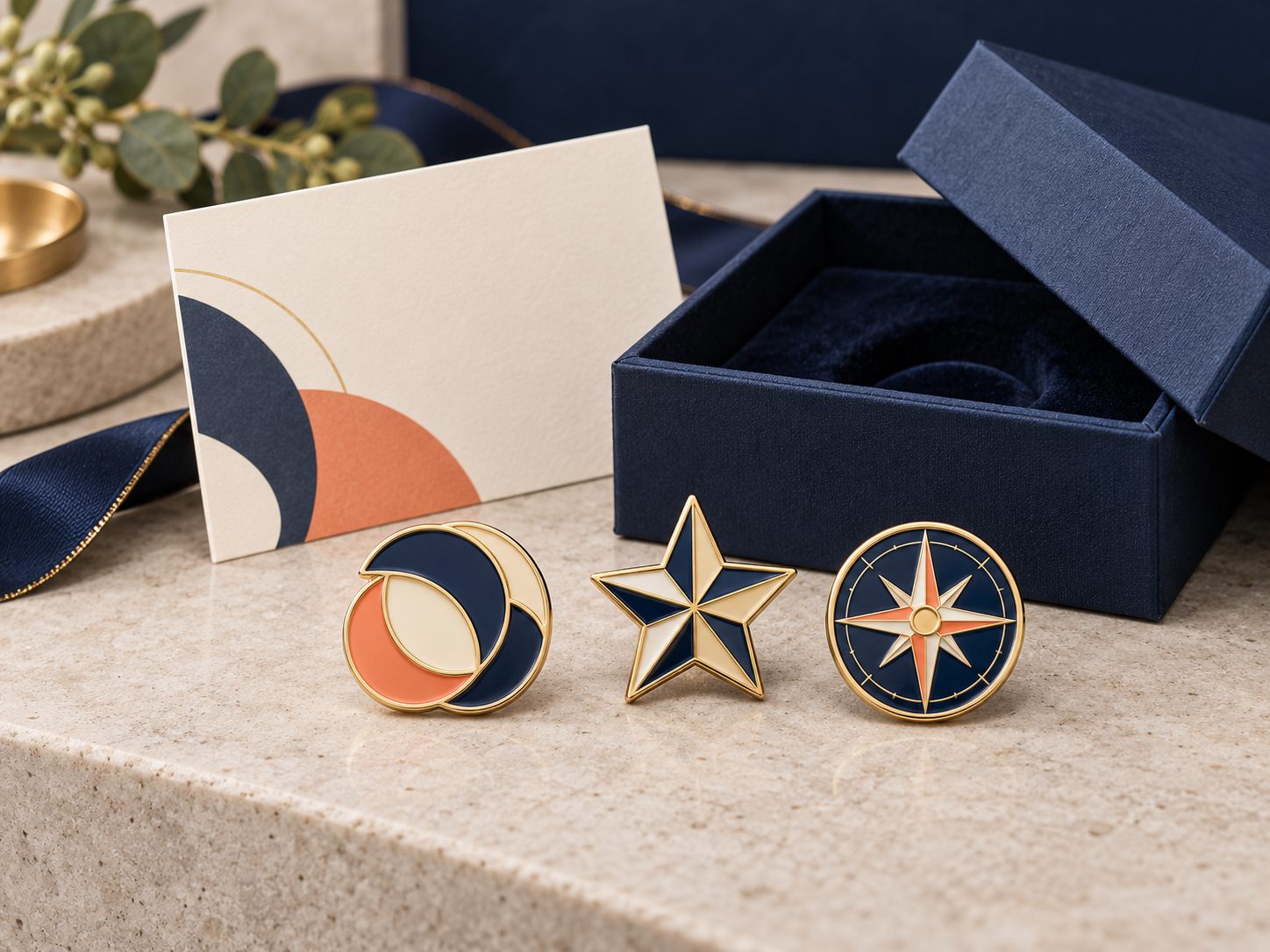 Premium enamel pins for corporate client gifts