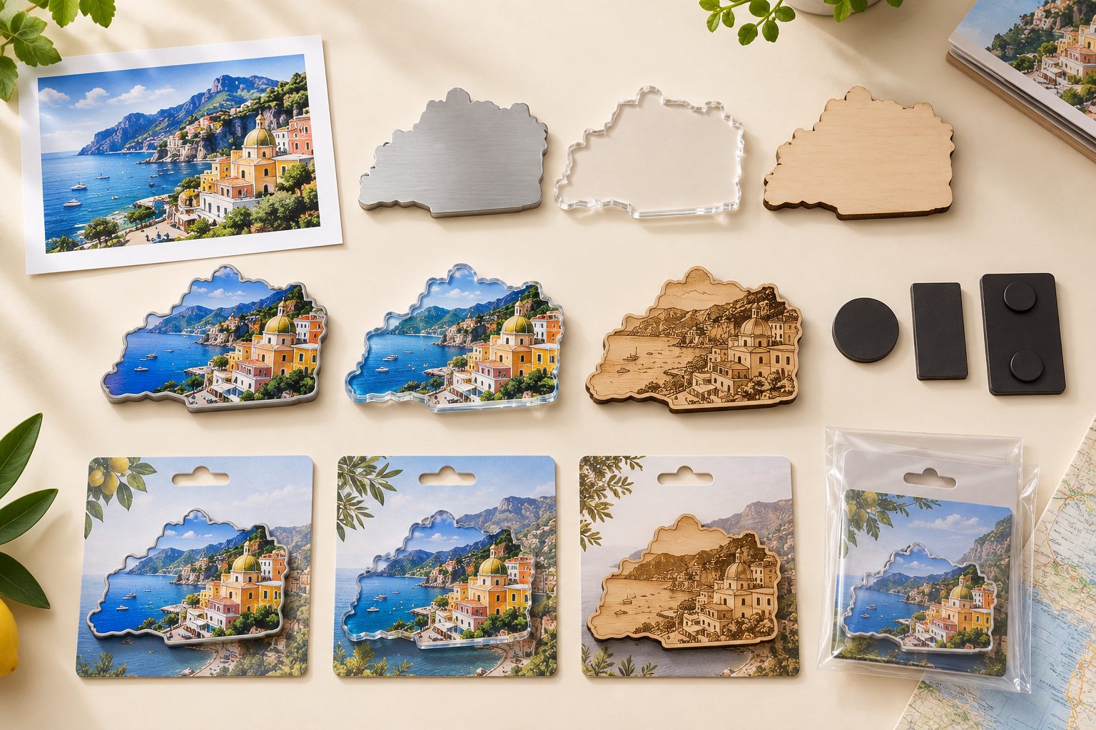 Custom fridge magnet manufacturing process