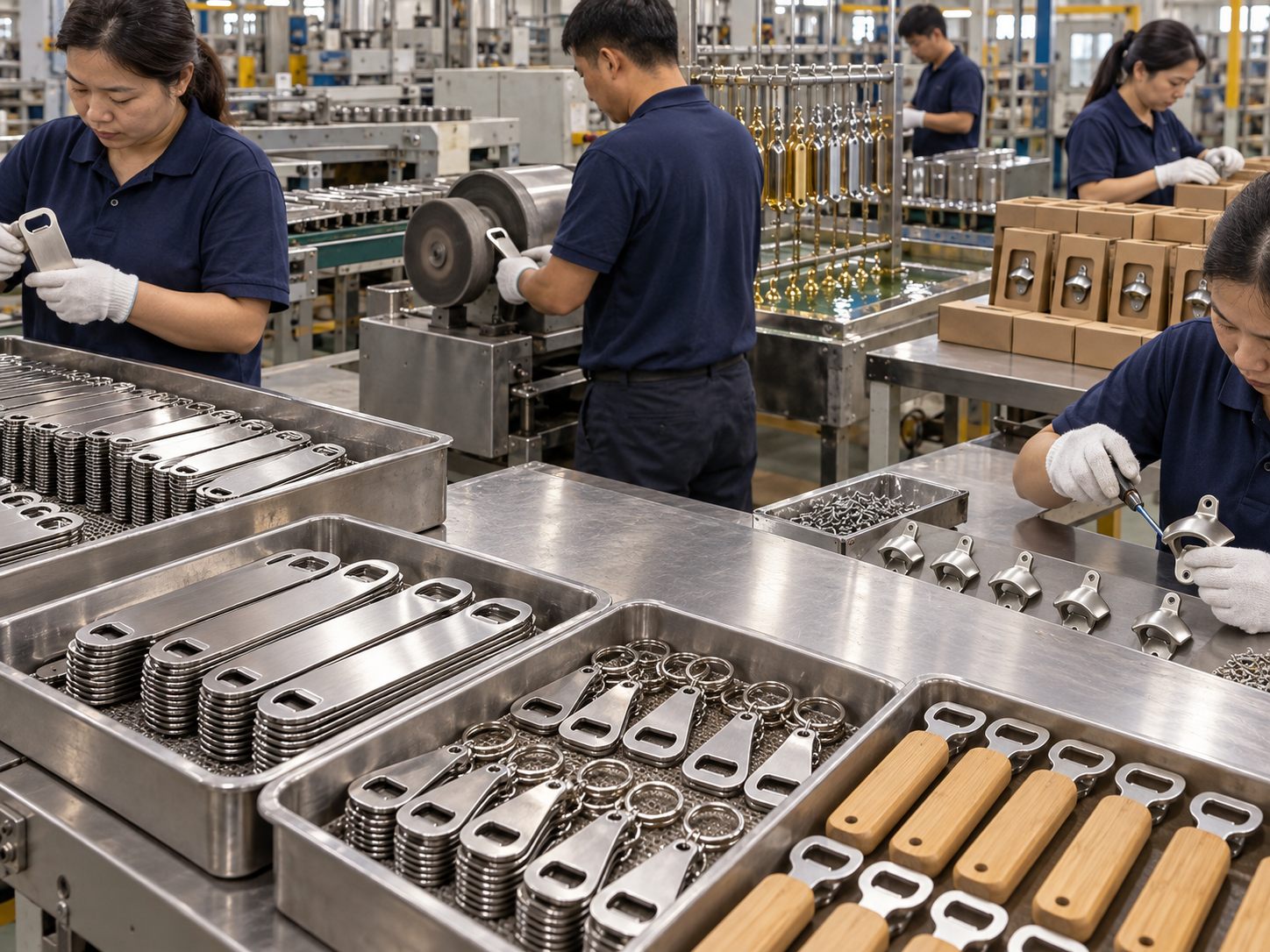 Bottle Openers production and pack-out