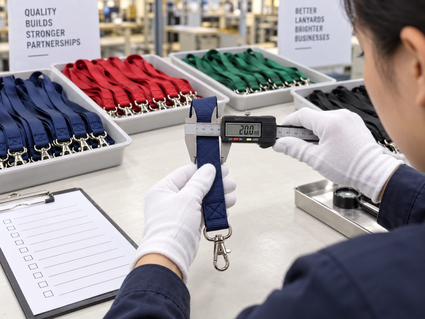 Lanyards quality inspection