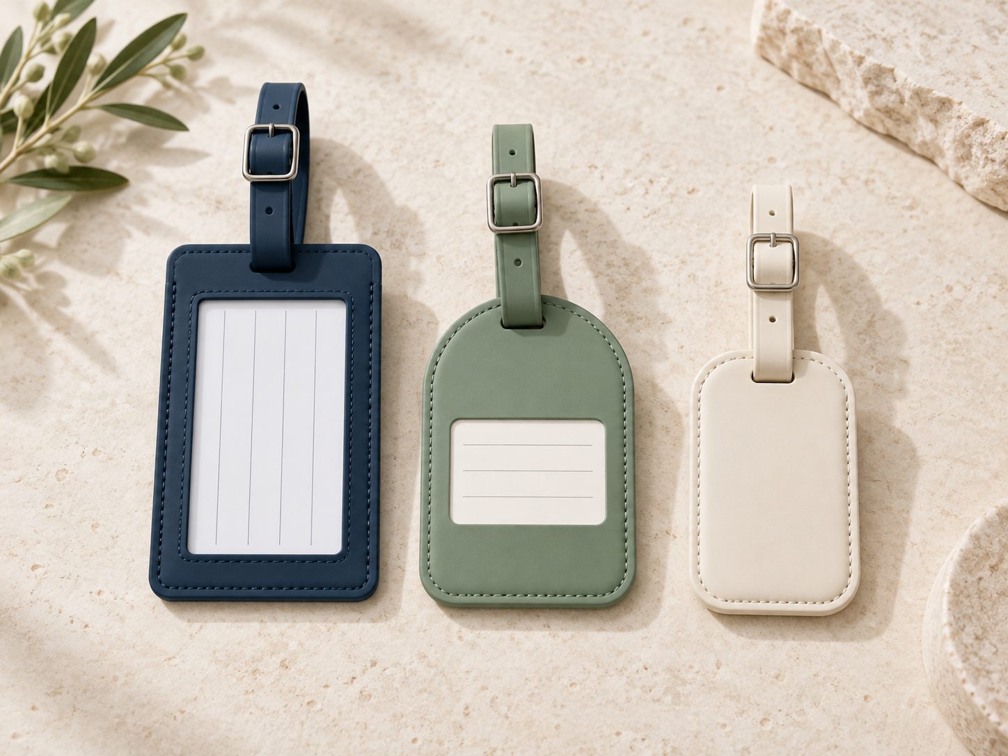 Writable ID window PVC luggage tag assortment