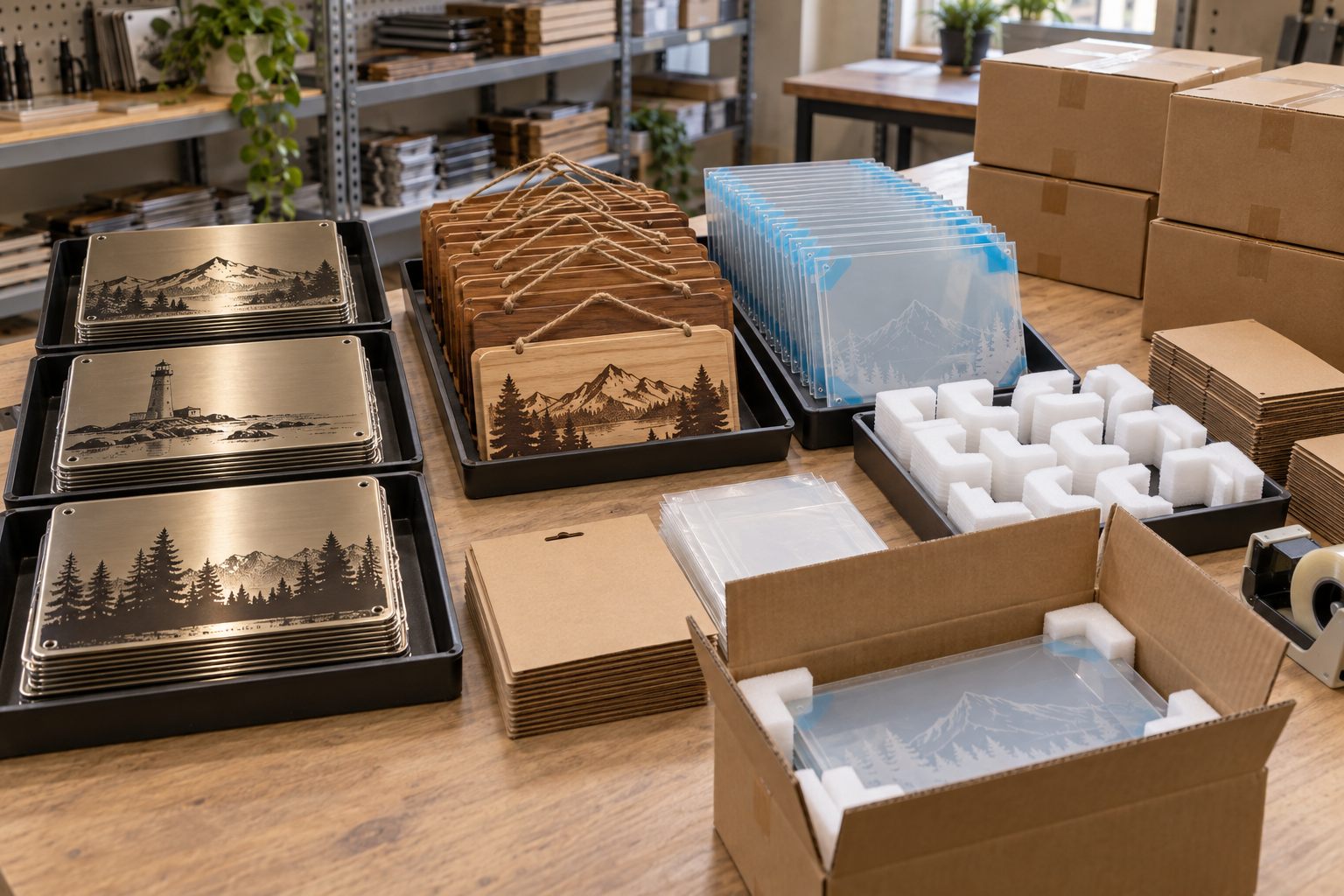 Souvenir Signs production and pack-out